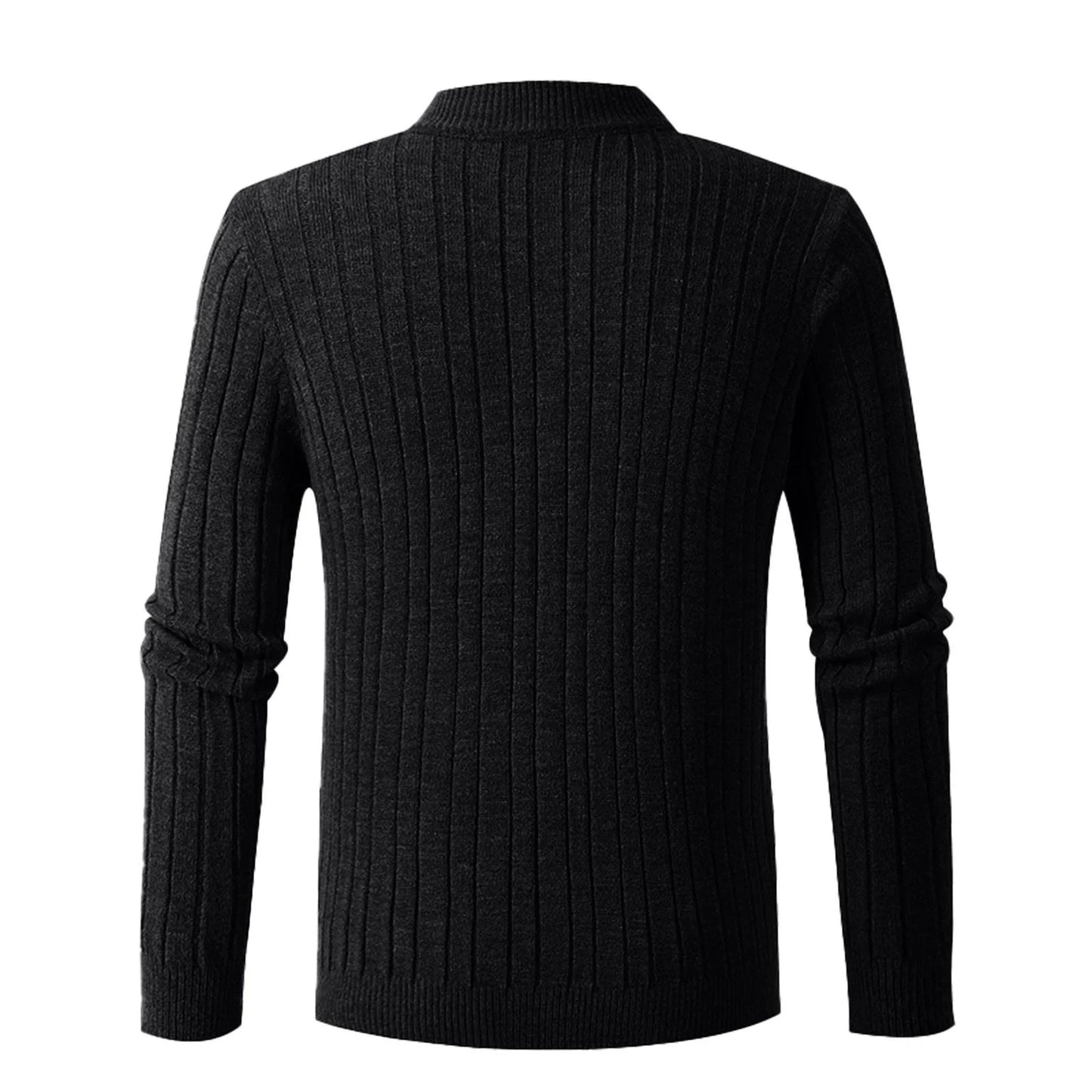 Sweaters for Men Cable Knit Crew Neck Top Long Sleeve Dressy Casual Fall and Winter Quarter Zip Pullover Sweater
